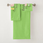 Niedlicher Kawaii-Pilzpilz Badhandtuch Set (Insitu)