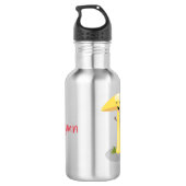 Niedlicher Kawaii-Pilzpilz Edelstahlflasche (Rückseite)