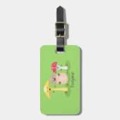 Niedlicher Kawaii-Pilzpilz Gepäckanhänger (Vorderseite vertikal)