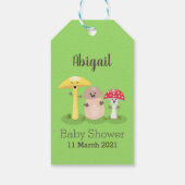 Niedlicher Kawaii-Pilzpilz Geschenkanhänger (Rückseite)