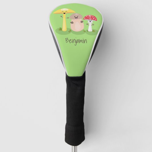 Niedlicher Kawaii-Pilzpilz Golf Headcover (Vorderseite)
