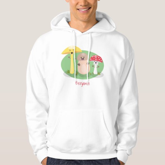 Niedlicher Kawaii-Pilzpilz Hoodie (Vorderseite)