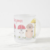 Niedlicher Kawaii-Pilzpilz Mattglastasse (VorderseiteRechts)