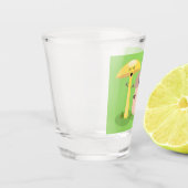 Niedlicher Kawaii-Pilzpilz Schnapsglas (Links)