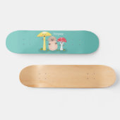 Niedlicher Kawaii-Pilzpilz Skateboard (Horizontal)