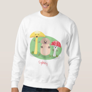 Niedlicher Kawaii-Pilzpilz Sweatshirt