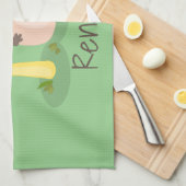 Niedlicher Kawaii-Pilzpilz-Toadstool-Cartoon Geschirrtuch (Viertel Falte)