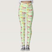 Niedlicher Kawaii-Pilzpilz-Toadstool-Cartoon Leggings (Vorderseite)