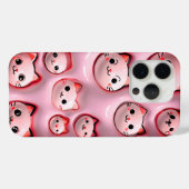 Niedlicher Kawaii Pink Cat Phone Case (Rückseite (Horizontal))