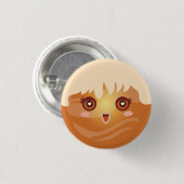 Niedlicher Kawaii Planeten-Venus-Charakter Button (Vorne & Hinten)