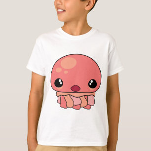 Niedlicher Kawaii-Quallyfish-Charakter T-Shirt