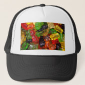 niedlicher Kawaii Regenbogen bunter Bonbär gummy Truckerkappe (Vorderseite)