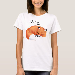Niedlicher Kawaii SchlafenCartoonfuchs T-Shirt