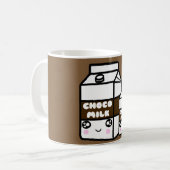 niedlicher Kawaii-Schokoladenmilch warmer Kakao-Fe Kaffeetasse (Vorderseite Links)