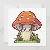 Niedlicher kawaii-Stil, Pilzforte (Rückseite)