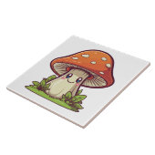 Niedlicher kawaii-Stil, Pilzforte Fliese (Seite)