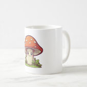 Niedlicher kawaii-Stil, Pilzforte Kaffeetasse (VorderseiteRechts)