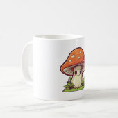Niedlicher kawaii-Stil, Pilzforte Kaffeetasse (Vorderseite Links)