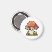 Niedlicher kawaii-Stil, Pilzforte Magnet (Vorderseite/Rückseite)