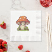 Niedlicher kawaii-Stil, Pilzforte Serviette (Beispiel)