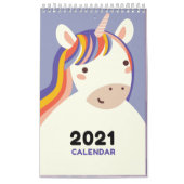 Niedlicher Kawaii-Tierkalender 2021 Kalender (Titelbild)