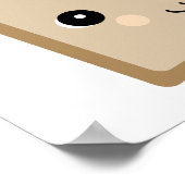 niedlicher Kawaii Toast Poster (Ecke)