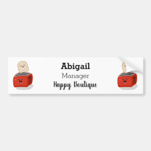 Niedlicher Kawaii-Toast und Cartoon für Rottoaster Autoaufkleber