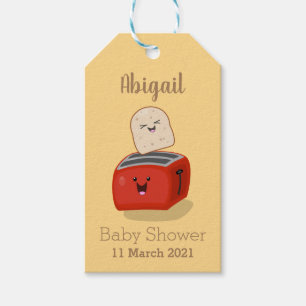 Niedlicher Kawaii-Toast und Cartoon für Rottoaster Geschenkanhänger