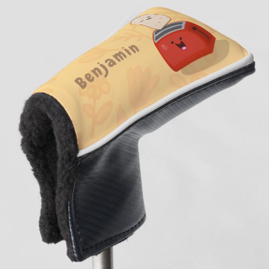 Niedlicher Kawaii-Toast und Cartoon für Rottoaster Golf Headcover (3/4 Vorderseite)
