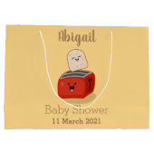 Niedlicher Kawaii-Toast und Cartoon für Rottoaster Große Geschenktüte (Rückseite)