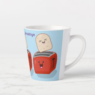 Niedlicher Kawaii-Toast und Cartoon für Rottoaster Milchtasse