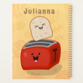 Niedlicher Kawaii-Toast und Cartoon für Rottoaster Planer (Rückseite)