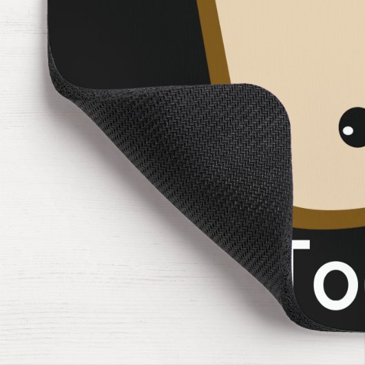 Niedlicher Kawaii Toasty, Toast und Buttermousepad Mousepad (Ecke)
