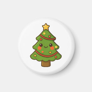 Niedlicher Kawaii Weihnachtsbaum Magnet