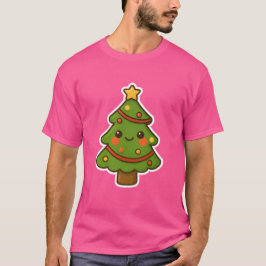 Niedlicher Kawaii Weihnachtsbaum T-Shirt