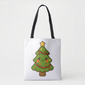 Niedlicher Kawaii Weihnachtsbaum Tasche (Vorderseite)