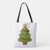 Niedlicher Kawaii Weihnachtsbaum Tasche (Rückseite)