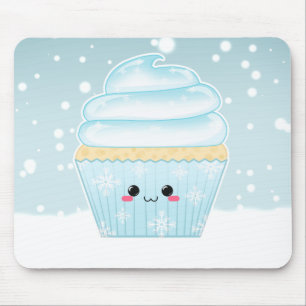 Niedlicher Kawaii Weihnachtsschneeflockekleiner Mousepad