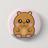 Niedlicher Kawaii zwergartiger Button (Vorderseite)