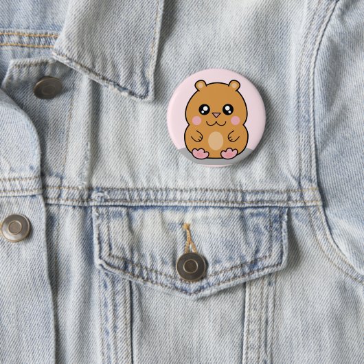 Niedlicher Kawaii zwergartiger Button (Beispiel)