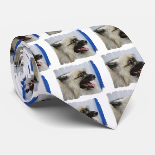 Niedlicher Keeshond Krawatte (Gerollt)