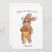 Niedlicher Kernbrenner Dankeskarte (Vorne/Hinten)