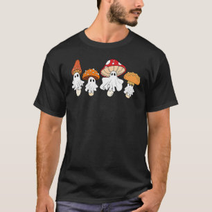 Niedlicher Kernpunkt Mushroom Ghost Fungi Wilde Bl T-Shirt