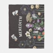 Niedlicher Kernpunkt Mushroom Ghosts Halloween Fleecedecke (Vorderseite)