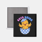 Niedlicher Kick Ostersonntag Kinderkind Junge Magnet (Vorderseite/Rückseite)