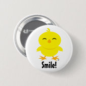 Niedlicher Kick-Smile-Button Button (Vorne & Hinten)