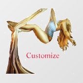 Niedlicher Kick-Thunder_Cove Fensteraufkleber (Blatt)