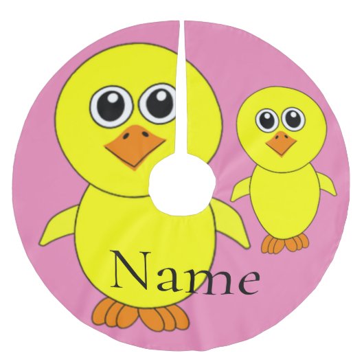 Niedlicher Kick-Thunder_Cove Polyester Weihnachtsbaumdecke (Vorderseite)