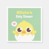 Niedlicher Kick Über Hatch Baby Dusche Napkins Serviette (Vorderseite)