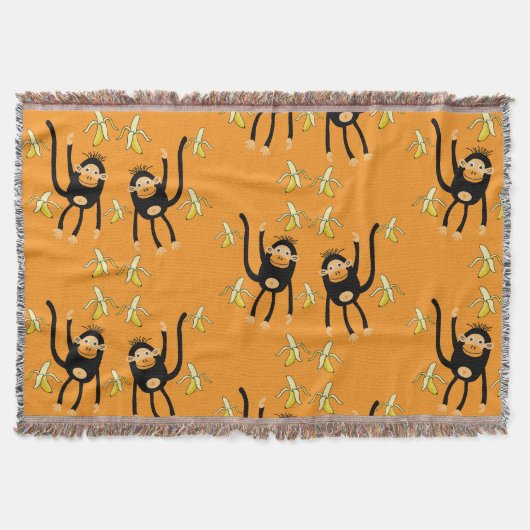Niedlicher Kid Monkey Decke (Vorderseite)